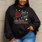 SIMPLY LOVE " Just a girl who loves Christmas" Full Size Graphic Sweatshirt