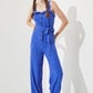 JADE by JANE Belted Sleeveless Jumpsuit with Adjustable Straps