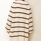 HYFVE Made for Style Oversized Striped Sweater Cardigan