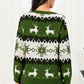 Traditional Reindeer Round Neck Christmas Sweater