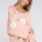 NUVI APPAREL Flower Motif Sweater