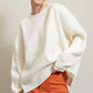 EESOME Long Sleeve Ribbed Sweater