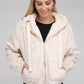 AMBIANCE APPAREL Fluffy Zip-Up Teddy Hooded Coat