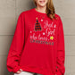 SIMPLY LOVE " Just a girl who loves Christmas" Full Size Graphic Sweatshirt