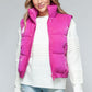 SNOBBISH Hot Pink Fine Fur Lining Quilted Vest