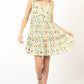 VERY J Women's Casual Summer Floral Mini Tank Dress with Ruffle