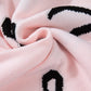 SYNZ Blush Pink Winter Sweater with Bow Pattern Bow