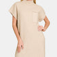 ZENANA Short Sleeve Mini Sweater Dress