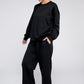 NUVI APPAREL Textured Fabric Top and Pants Casual Set