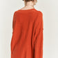 JADE by JANE V-neck Oversized Plus-size Sweater
