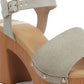RAG & Co. Daniela Suede High Block Sandals