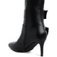 Ebera Chunky Buckle Strap Ankle Boots