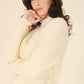 LILOU Wool Blended Sheer Cardigan