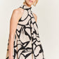 Resort style halter neck short sundress PLUS