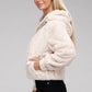 AMBIANCE APPAREL Fluffy Zip-Up Teddy Hooded Coat