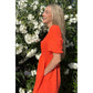 NUVI APPAREL Smocked mini dress