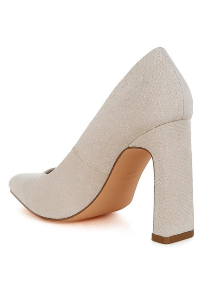 Uboa Slim Block Heel Pumps