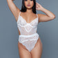 Wicked Women's Sexy Floral Lace Bodysuit Lingerie