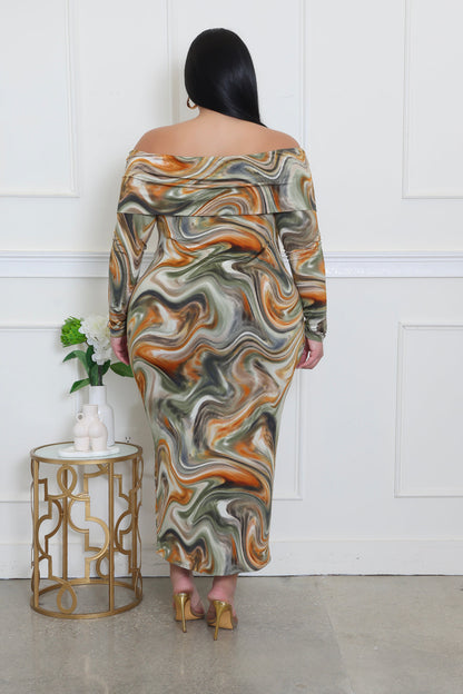 To The Beat Plus Size Dress