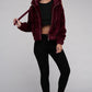 AMBIANCE APPAREL Fluffy Zip-Up Teddy Hooded Coat
