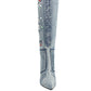 Cornik Multi Color Stones Denim Boots