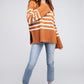BiBi Ribbed Hem Stripe Sweater