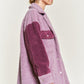 JADE by JANE Plus-size Color block sherpa Shacket JJO5017P