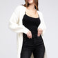 BIBI Twist Knitted Open Front Cardigan with Pockets