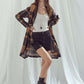 JADE by JANE Plaid Open Cardigan
