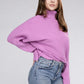 ZENANA Viscose Dolman Sleeve Turtleneck Sweater