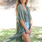 LETO Woven Long Line Tribal Kimono