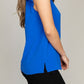 NUVI APPAREL V neck Top with ruffle Shoulder