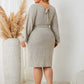 Plus Size Tie Waist Wrap Dress
