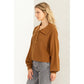 HYFVE Instant Winner Wide Collar Button Front Sweater