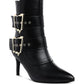 Ebera Chunky Buckle Strap Ankle Boots