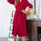 JADE by JANE Long Button down Plus-size Shirt Dress