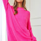 DAVI & DANI Solid Mock Neck Long Sleeve Knit Sweater