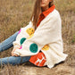 DAVI & DANI The Fuzzy Smile Long Bell Sleeve Knit Cardigan
