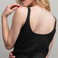 SWEET GENERIS U-Neckline Ribbed-Knit Maxi Dress