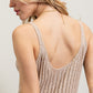 SWEET GENERIS U-Neckline Ribbed-Knit Maxi Dress