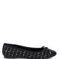 Junpey Plaid Tweed Ballet Flats