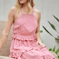DAVI & DANI Casual Ruffle Sleeveless Mini Summer Dress