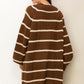 HYFVE Made for Style Oversized Striped Sweater Cardigan