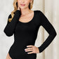 BASIC BAE Full Size Round Neck Long Sleeve Bodysuit