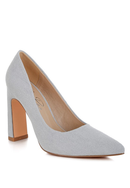 Uboa Slim Block Heel Pumps