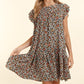 PLUS LEOPARD WITH BACK NECK BUTTON AND SIDE POCKET