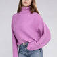 ZENANA Viscose Dolman Sleeve Turtleneck Sweater