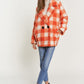 DAVI & DANI Fuzzy Boucle Textured Double Breasted Coat Jacket
