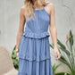 DAVI & DANI Casual Ruffle Sleeveless Mini Summer Dress