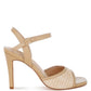 Rag & Co. Vilasta Raffia Square Open Toe Heels Sandals